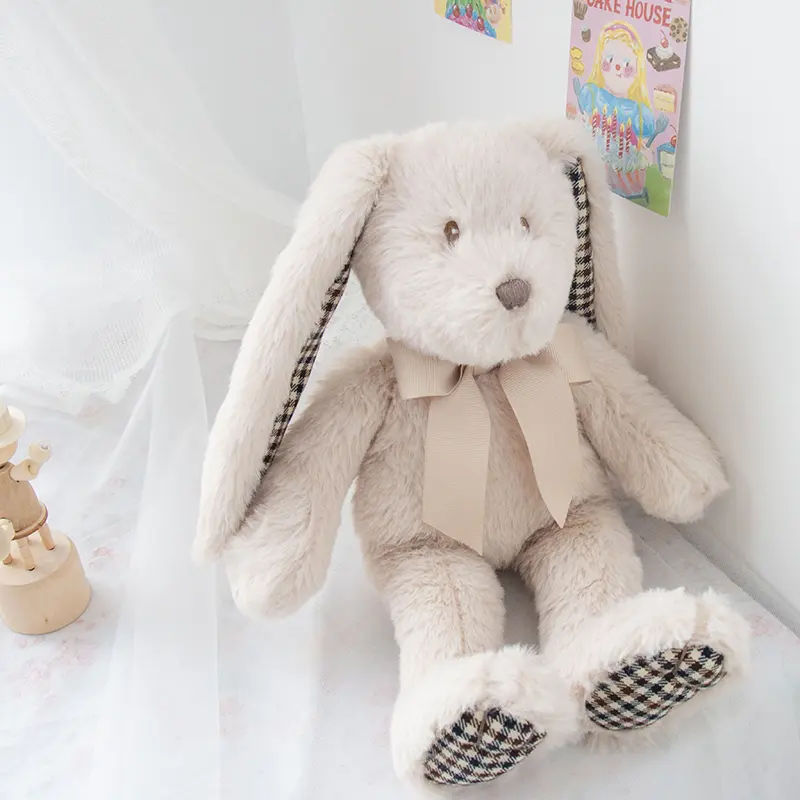Soft Stuffed Animals Long Ear Bunny Rabbit Cute Cartoon Plush Toy Dolls Children Birthday Gifts