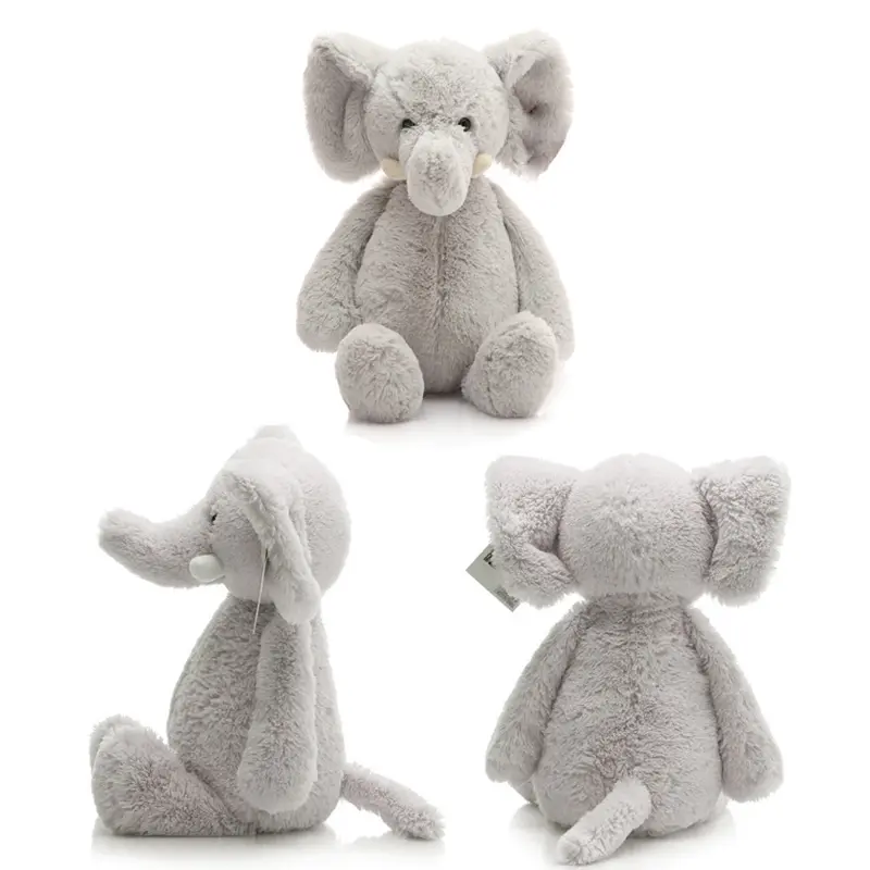40cm Gray Elephant Stuffed Animal Baby Sleep Toys  Soft Plush Cute Fluffy Appease Toy Children Gifts