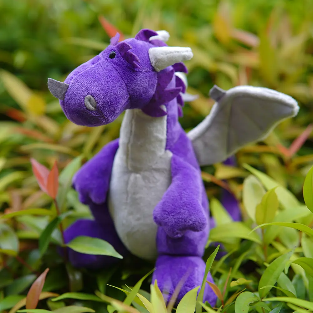 25cm Dinosaur with Wing Plush Toy Fire Dragon Doll Wild Animals 5 Styles Cute Boy Bed Sleeping Pillow Dolls Birthday Gift