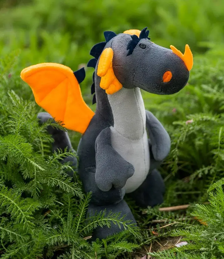 25cm Dinosaur with Wing Plush Toy Fire Dragon Doll Wild Animals 5 Styles Cute Boy Bed Sleeping Pillow Dolls Birthday Gift