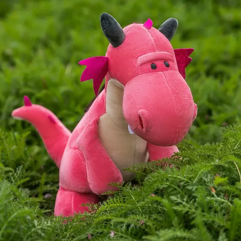 25cm Dinosaur with Wing Plush Toy Fire Dragon Doll Wild Animals 5 Styles Cute Boy Bed Sleeping Pillow Dolls Birthday Gift