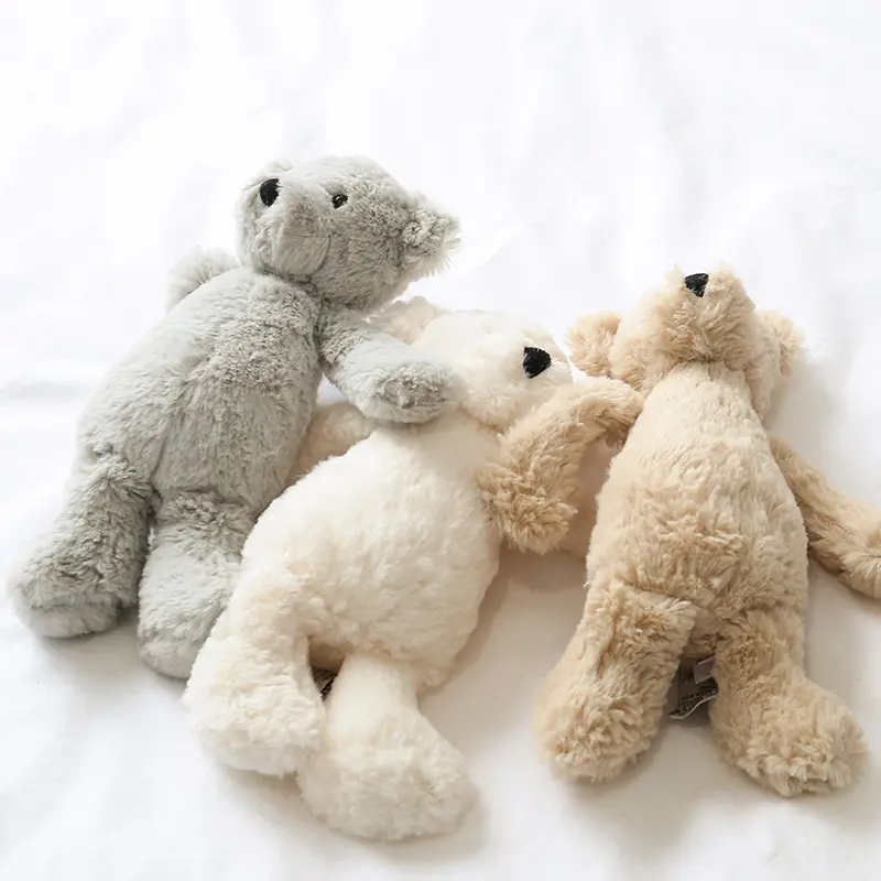 40cm Soft Fluffy Bear Doll Birthday Gifts For Kids Baby Lovely Bears Appease Toy Cute Plush Stuffed Animal Sleeping Toys