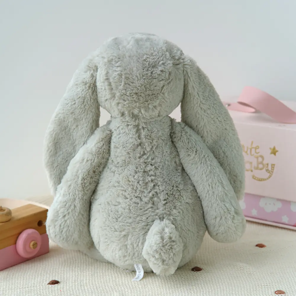 40cm Soft Fluffy Bunny Floral Ears Plush Toys Kawaii Rabbit Stuffed Dolls Anime Pillow Toy Sofa Cushion Birthday Gift For Kids