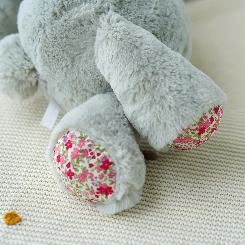 40cm Soft Fluffy Bunny Floral Ears Plush Toys Kawaii Rabbit Stuffed Dolls Anime Pillow Toy Sofa Cushion Birthday Gift For Kids