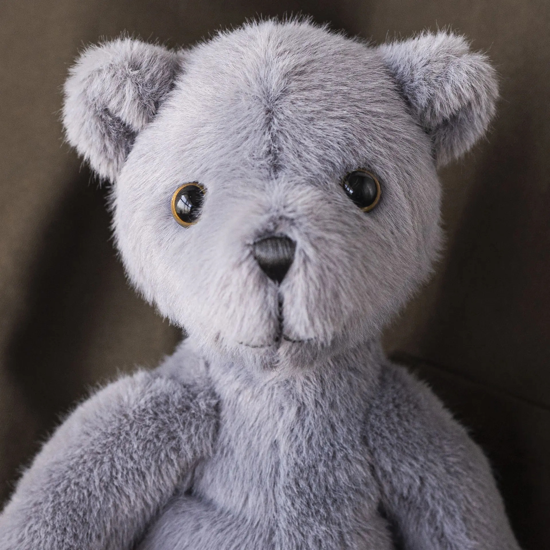33cm INS Nordic Cute Grey Khaki Teddy Bear Soft Stuffed Animals Kids Sleeping Cartoon Plush Toy Dolls Children Friends  Birthday