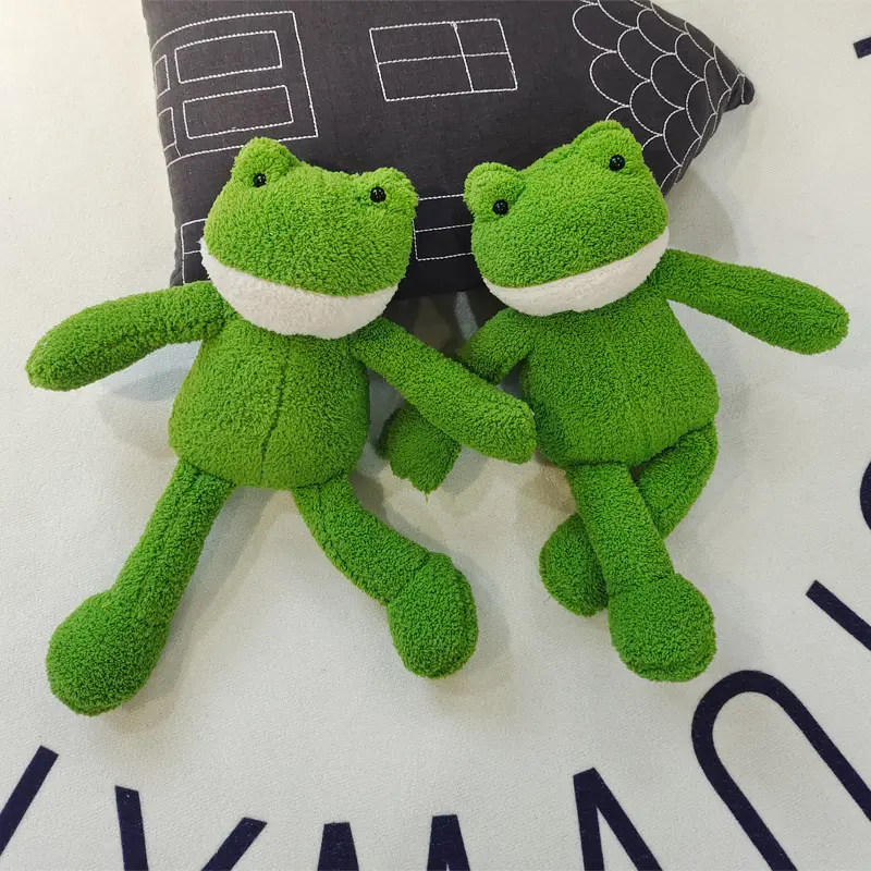 Cute Cartoon Frog Duck Plush Toys Stuffed Animal Long Leg  Elephant Bunny Panda Baby Appease Toy Baby Kids Home Decoration 40cm