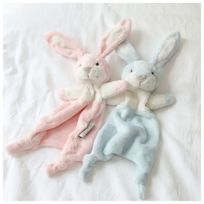 Baby Towel Infant Soothe Appease Towel Soft Plush Comforting Toy Towel Cute Rabbit Appease Baby Sleep Toys