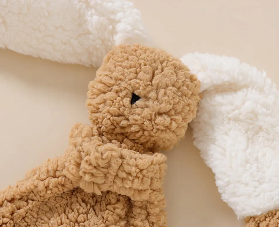 Soft Cartoon Bunny Plush Snuggle Toy Baby Security Blanket -Cute Rabbit Stuffed Animal Security Blankie Towel Babies Toys Gifts