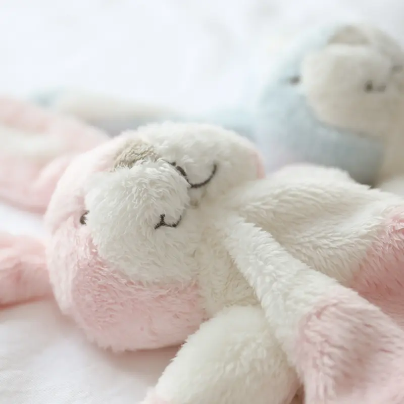 Baby Towel Infant Soothe Appease Towel Soft Plush Comforting Toy Towel Cute Rabbit Appease Baby Sleep Toys