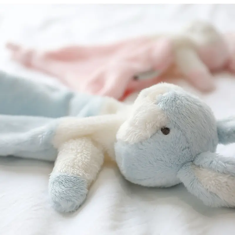 Baby Towel Infant Soothe Appease Towel Soft Plush Comforting Toy Towel Cute Rabbit Appease Baby Sleep Toys