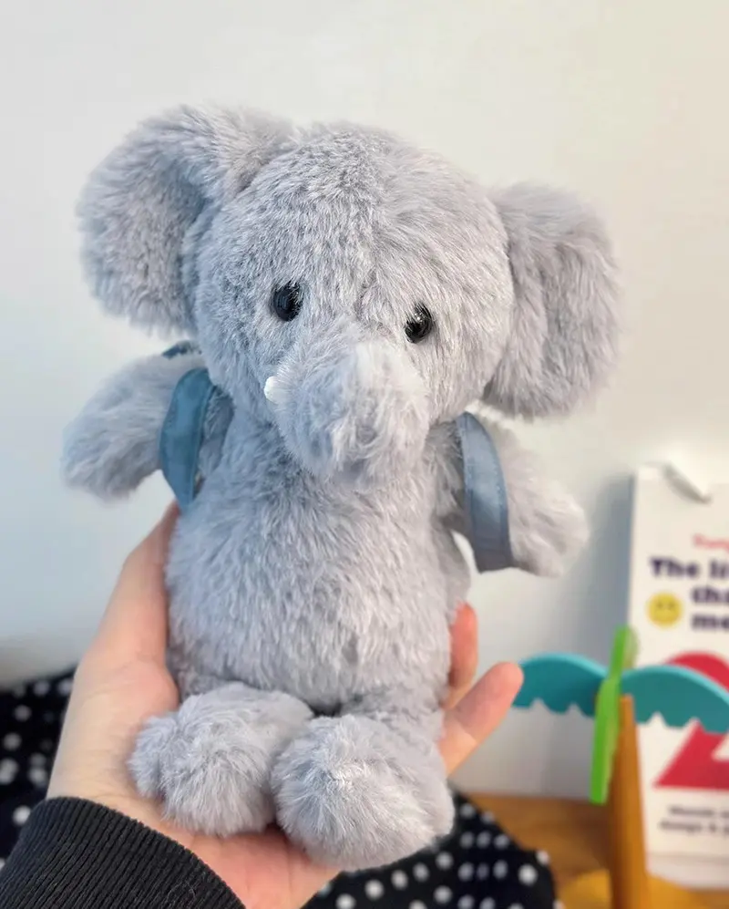 22m Backpack Elephant Dog Plush Doll Cute Cartoon Soothing Animal Comfort Doll Home Bedroom Kids Gifts