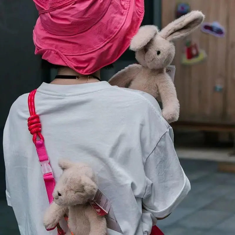 33cm Cute Rabbit Plush Toys Soft Bunny Stuffed Animals with Long Ear for Children Accompany Doll Friends Birthday Gift