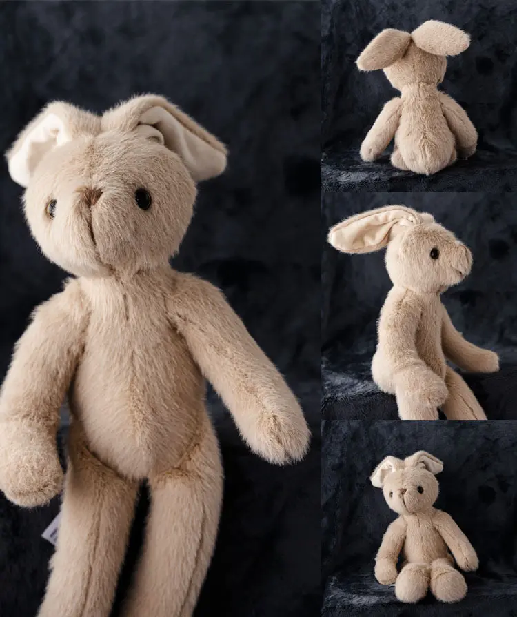 33cm Cute Rabbit Plush Toys Soft Bunny Stuffed Animals with Long Ear for Children Accompany Doll Friends Birthday Gift