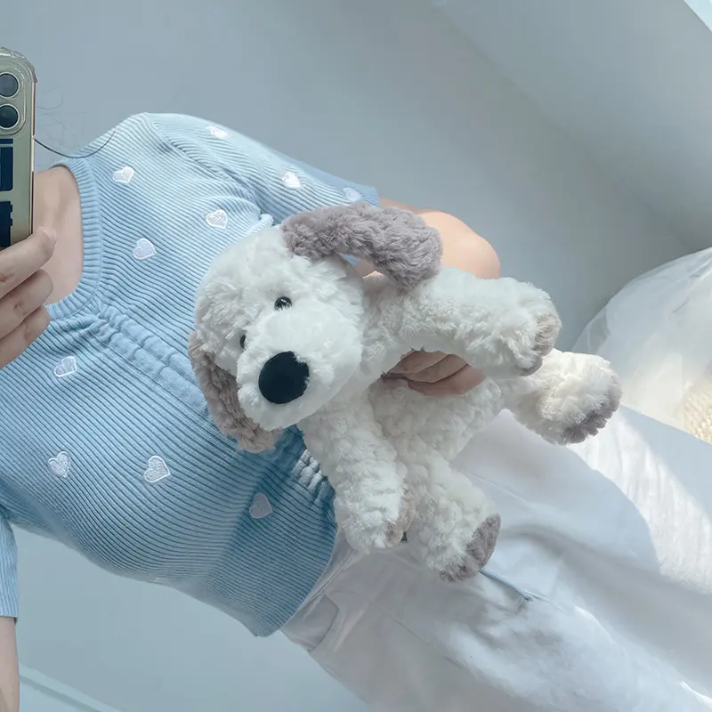 30cm Lying Dog Plush Toy Soft Puppy Pillow Cute Cartoon Stuffed Animal Pet Doll Cushion Room Decor Baby Girls Birthday Gift