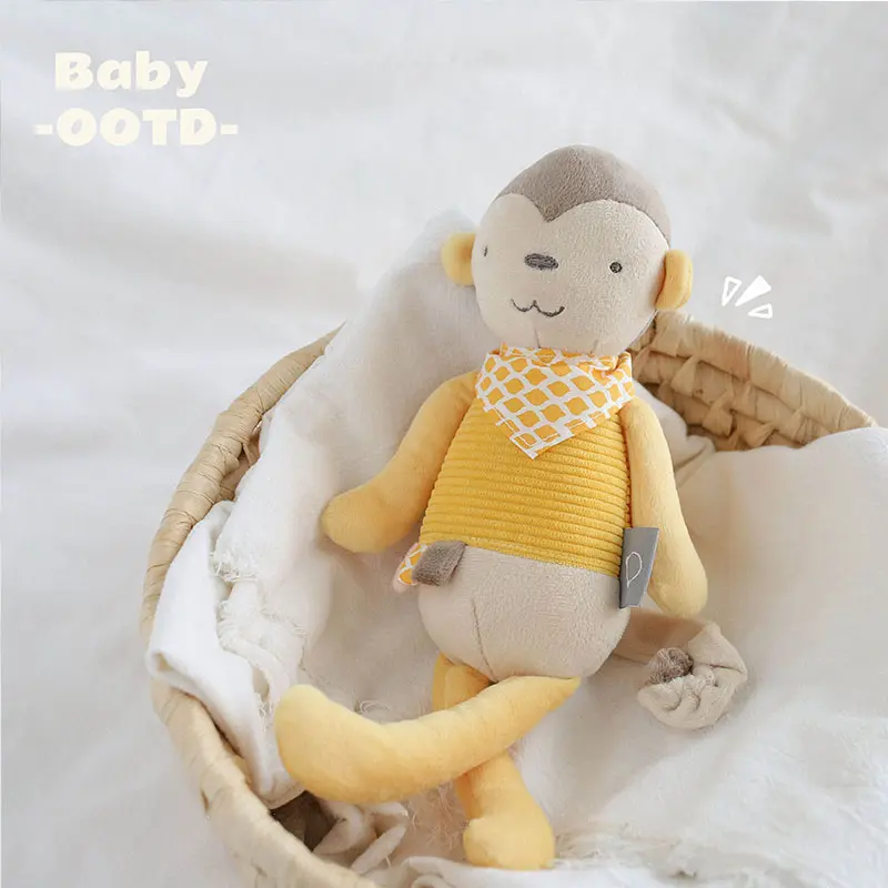 Lovely Bunny Monkey Infant Appease Toys Soft Animal Plush Newborn Baby Sleeping Doll Gifts