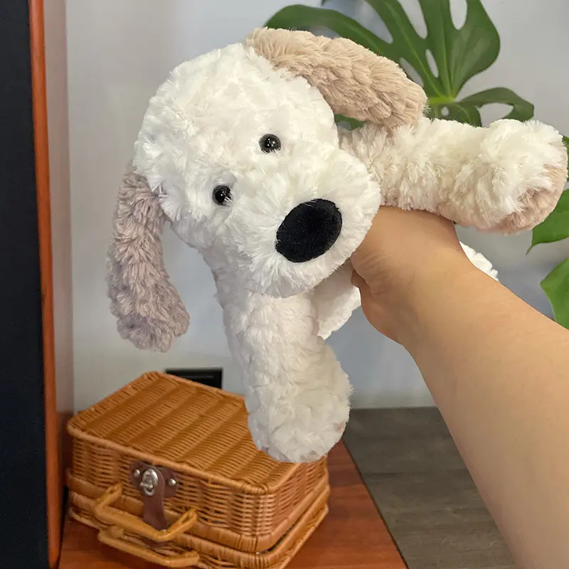 30cm Lying Dog Plush Toy Soft Puppy Pillow Cute Cartoon Stuffed Animal Pet Doll Cushion Room Decor Baby Girls Birthday Gift