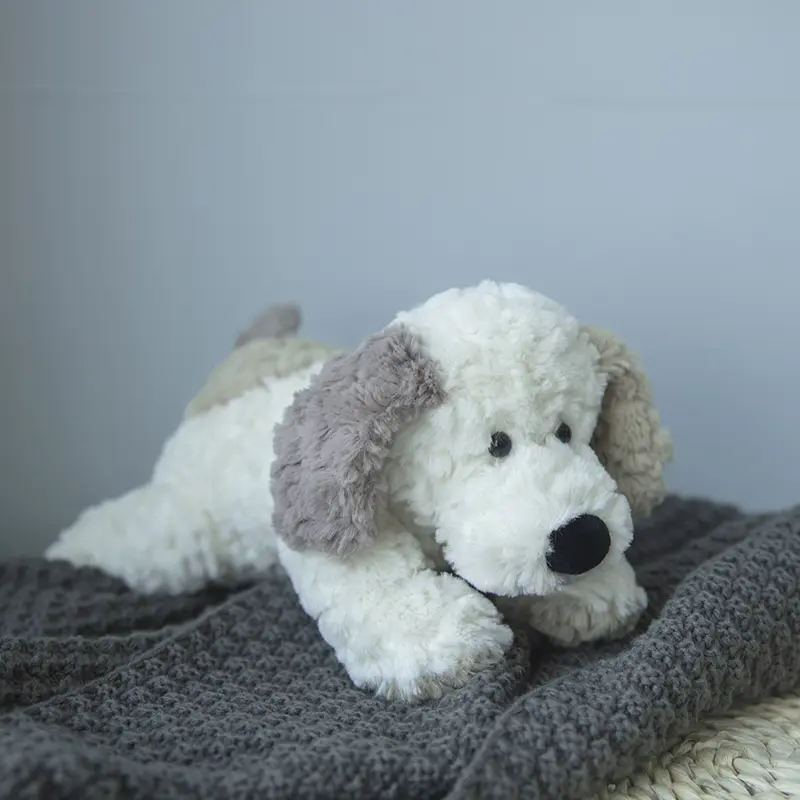 30cm Lying Dog Plush Toy Soft Puppy Pillow Cute Cartoon Stuffed Animal Pet Doll Cushion Room Decor Baby Girls Birthday Gift