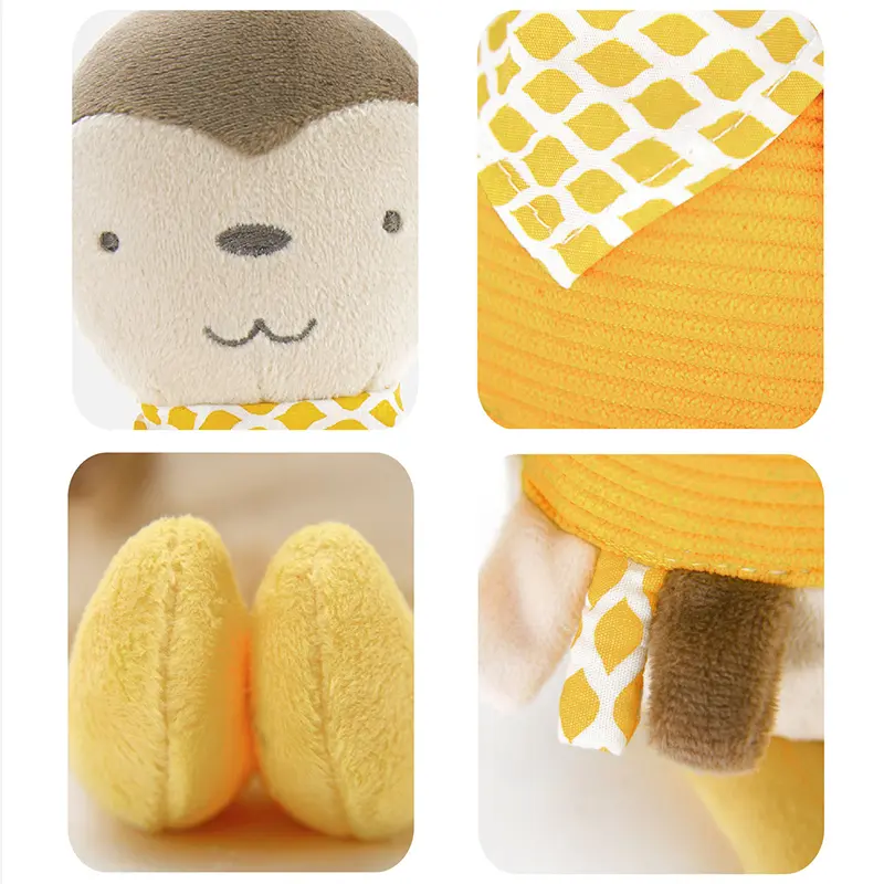 Lovely Bunny Monkey Infant Appease Toys Soft Animal Plush Newborn Baby Sleeping Doll Gifts