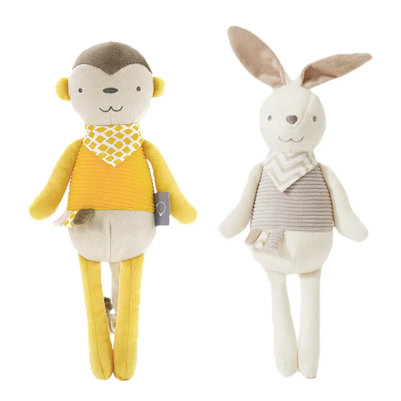 Lovely Bunny Monkey Infant Appease Toys Soft Animal Plush Newborn Baby Sleeping Doll Gifts
