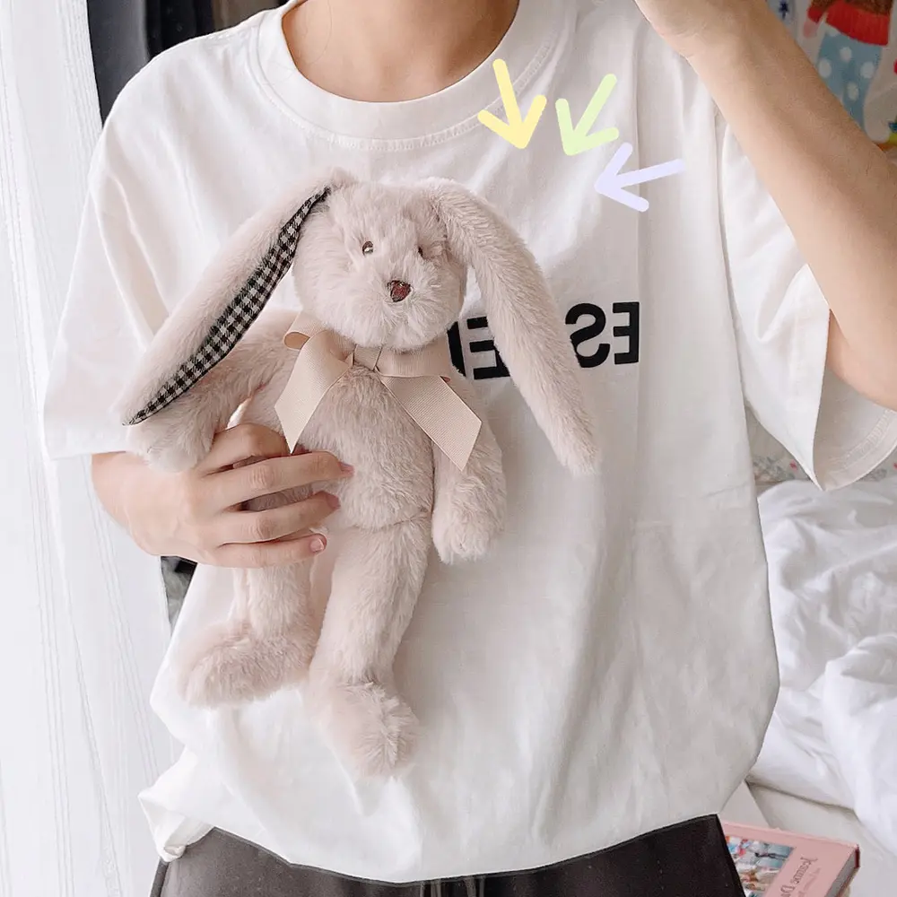 32cm Long Ears Bunny Plush Toys For Baby Girl Fluffy Rabbit Appease Doll Animal Stuffed Toy
