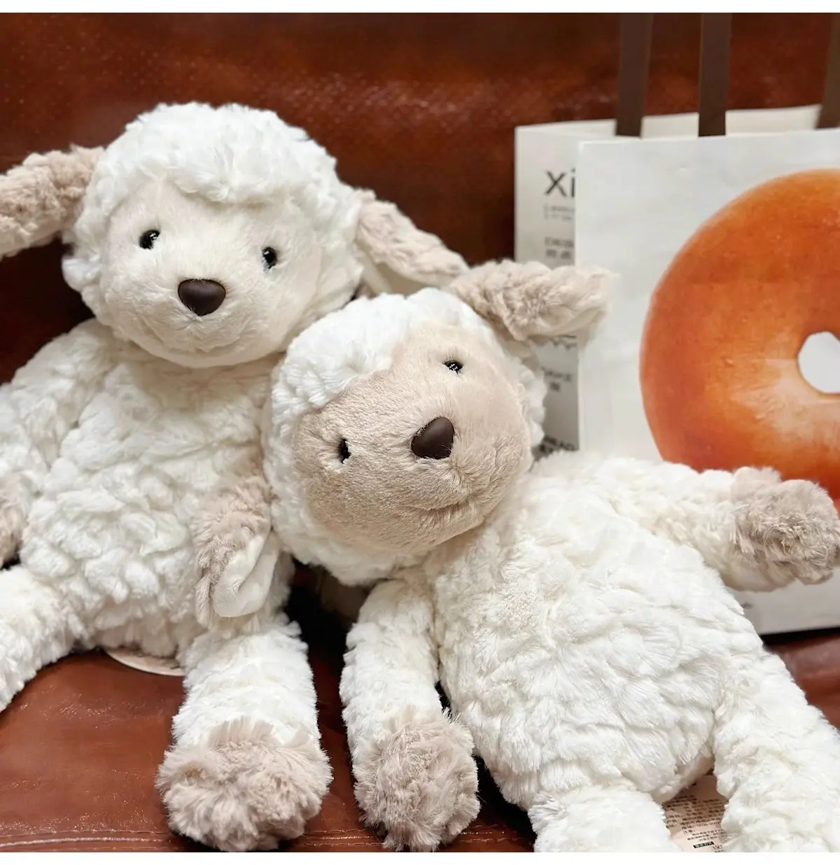 35cm Children's Plush Toys Kawaii Sheep Toy Soft And Cute Little Lamb Sleeping Appease Doll