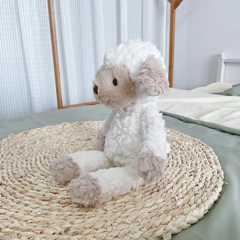 Soft Fluffy Sheep Toys Animal Stuffed & Plush Dolls 35cm Cuddly Lamb for Kids Children Gifts Appease Toys