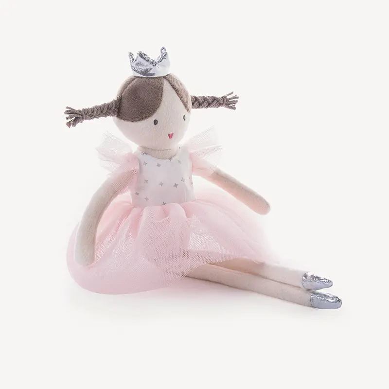 31CM Bellerina Dress Girl Soft Plush Toy Crown Princess Stuffed Girl Doll Home Decor Baby Kids Birthday Gift