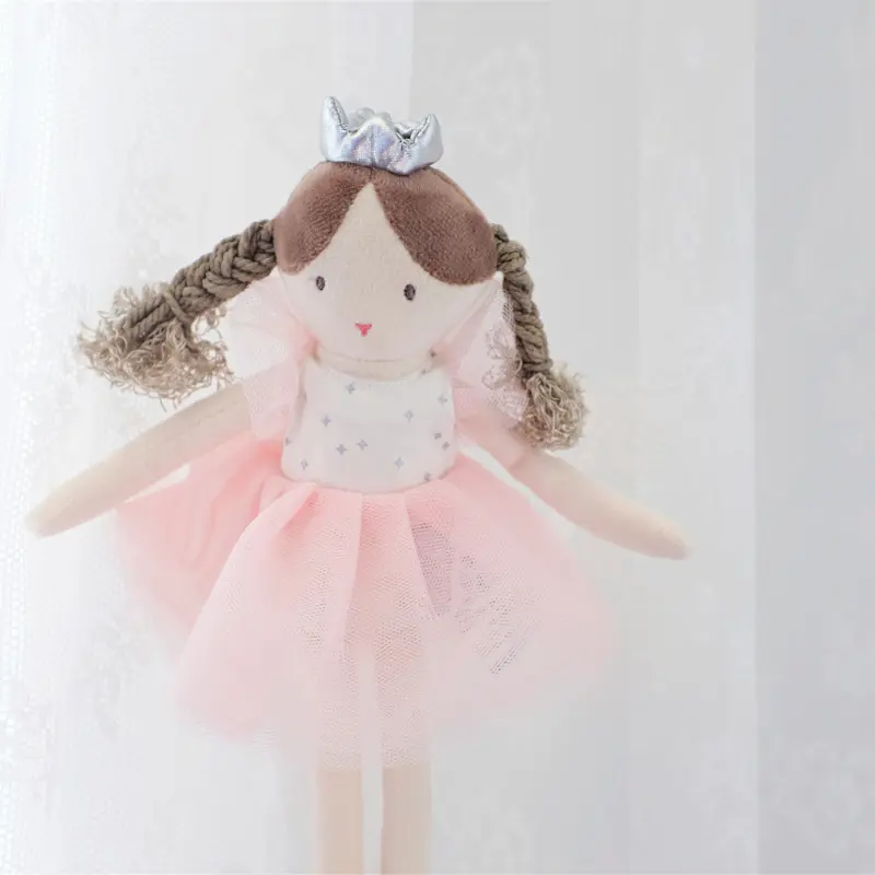 31CM Bellerina Dress Girl Soft Plush Toy Crown Princess Stuffed Girl Doll Home Decor Baby Kids Birthday Gift