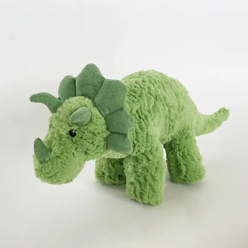 Cute Fluffy Dinosaur Plush Toys Home Bedroom Decoration Soft Triceratops Stuffed Toy Dolls for Kids Children Boys Birthday