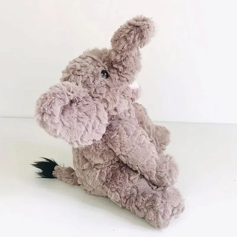 Soft Plush Toys Elephants for Kids Cute Cartoon Fluffy Elephant Stuffed Toys Festival Birthday Gifts for Girls Boys (Grey)