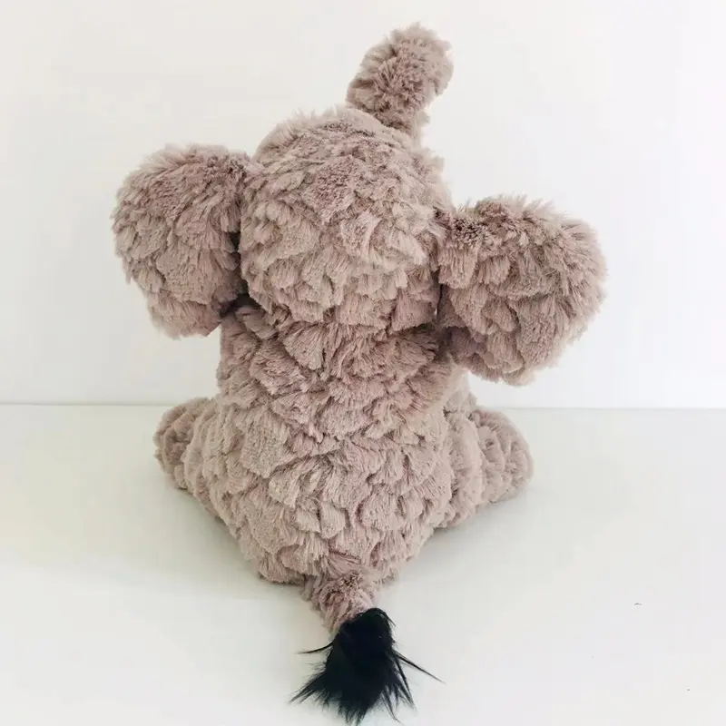 Soft Plush Toys Elephants for Kids Cute Cartoon Fluffy Elephant Stuffed Toys Festival Birthday Gifts for Girls Boys (Grey)
