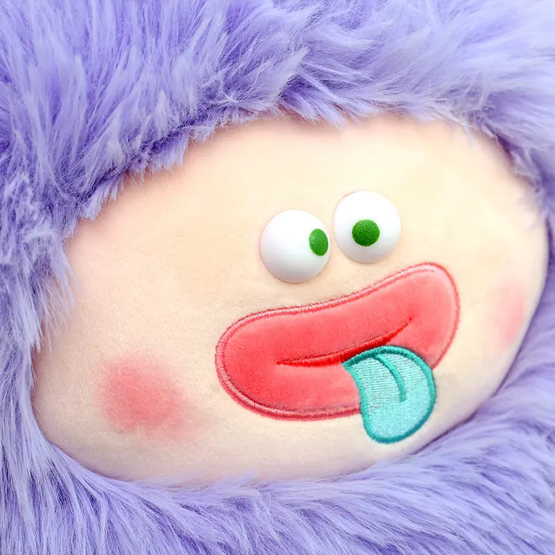 50cm Soft Fluffy Little Monster Plush Toy Cute Children Holiday Birthday Gifts Bedroom Sofa Decoration Pillow