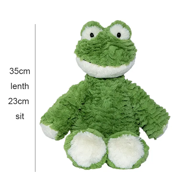 Cartoon Animal Stuffed Toy 35cm Soft Green Frog Plush Doll Toys Home Decor Present