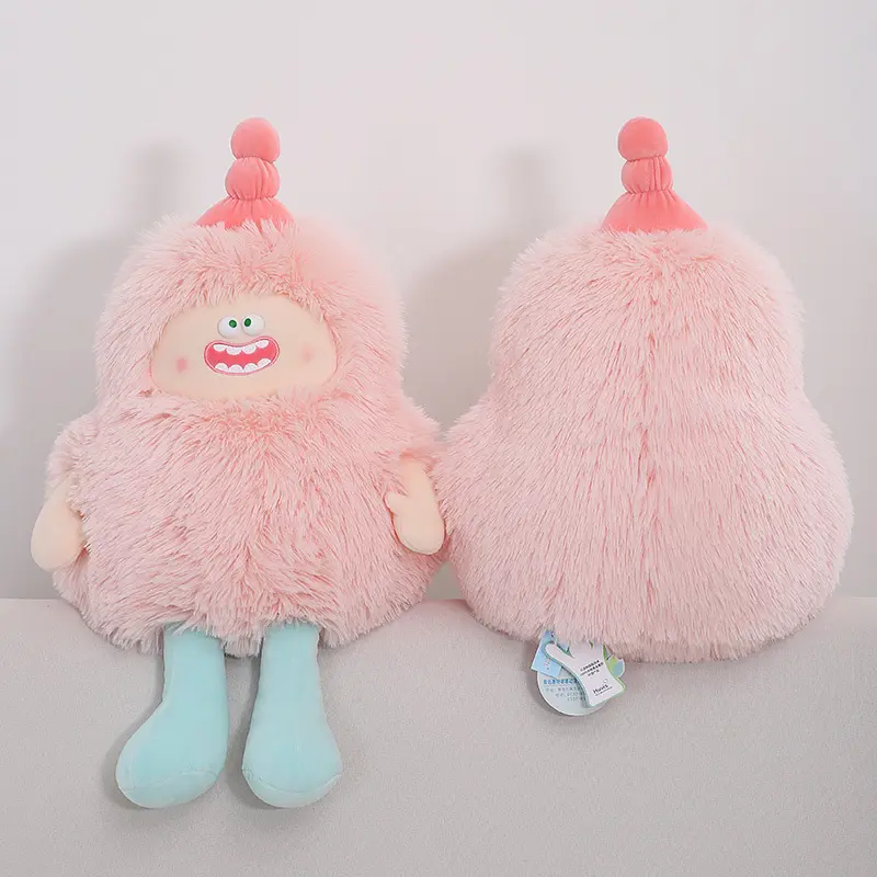 50cm Soft Fluffy Little Monster Plush Toy Cute Children Holiday Birthday Gifts Bedroom Sofa Decoration Pillow