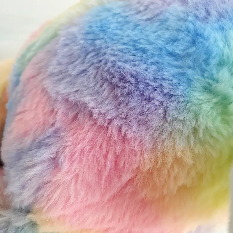 36 cm Rainbow Teddy Bear Plush Toy Sleeping Mate For Girl Baby Kids Tie-Dye Multi-Color Bear Stuffed Animal Toys