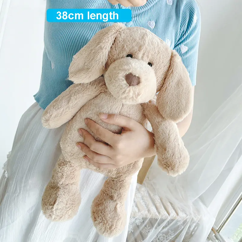 38cm Puppy Pet Cuddly Dog Plush Toys Stuffed Animals Doll Baby Kids Children Boys Girls Birthday Gifts Home Room Decor