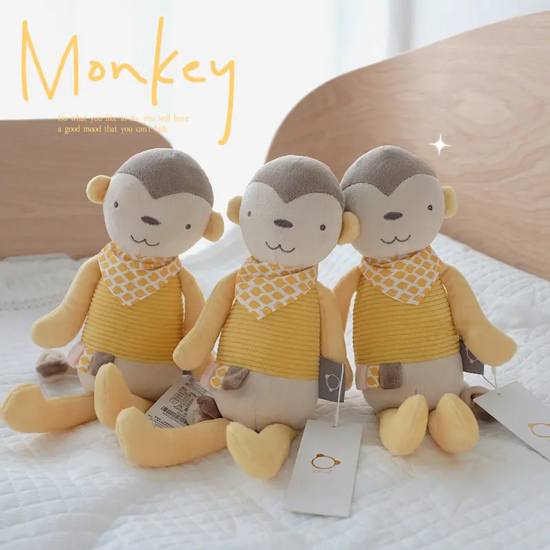 30cm Monkey Plush Stuffed Animals Soft Appease Sleep Toys Baby Kids Birthday Gift Present