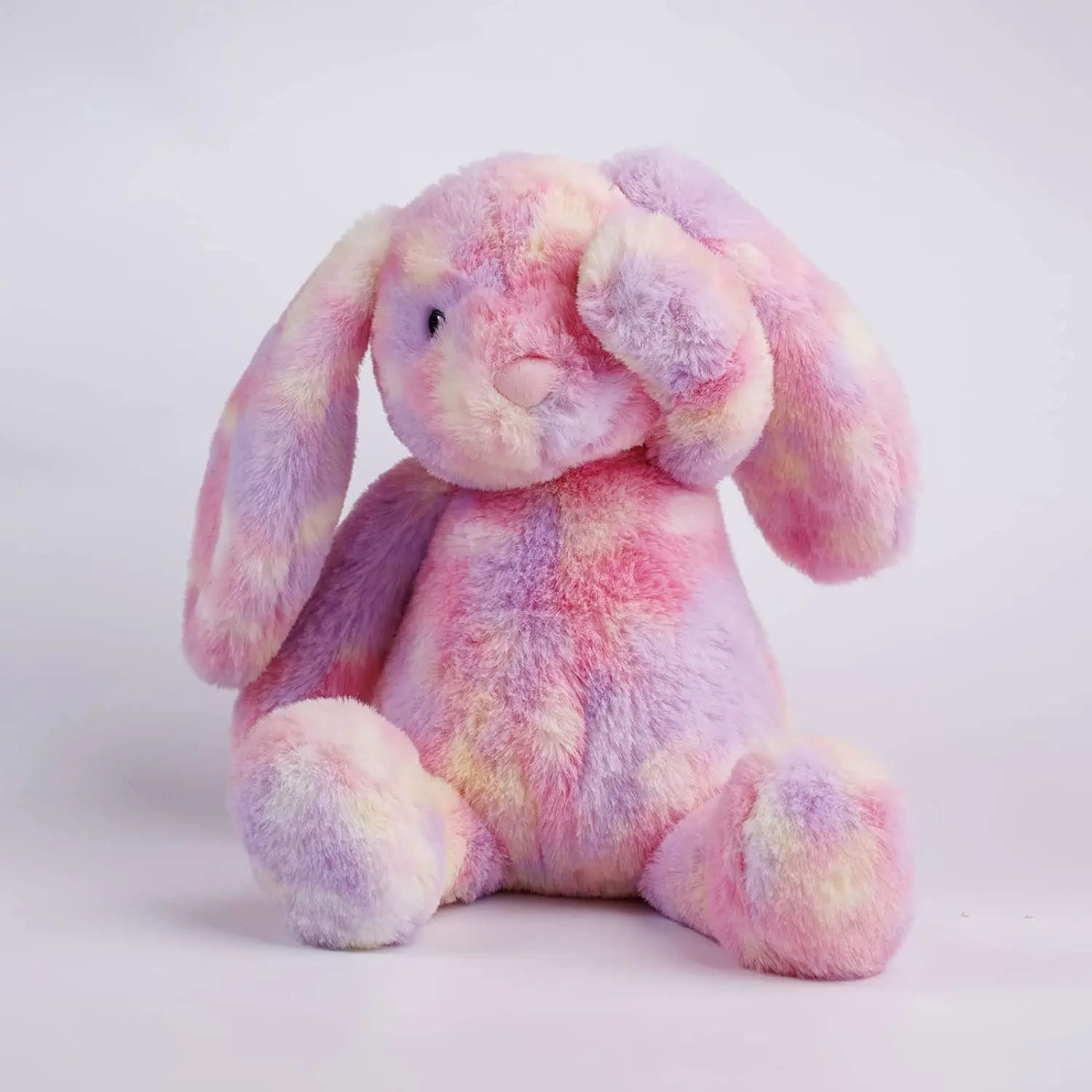 30cm Kawaii Long Eared Bunny Plush Toys For Girls Stuffed Animals Kids Toys Soft Rainbow Baby Plushie Stuffed Toys For Children