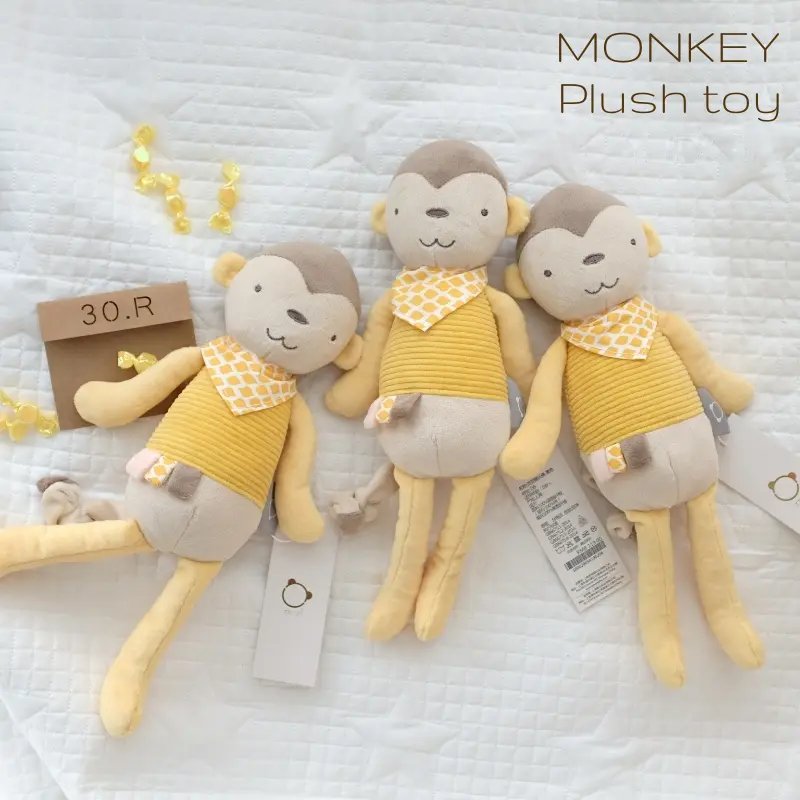 30cm Monkey Plush Stuffed Animals Soft Appease Sleep Toys Baby Kids Birthday Gift Present