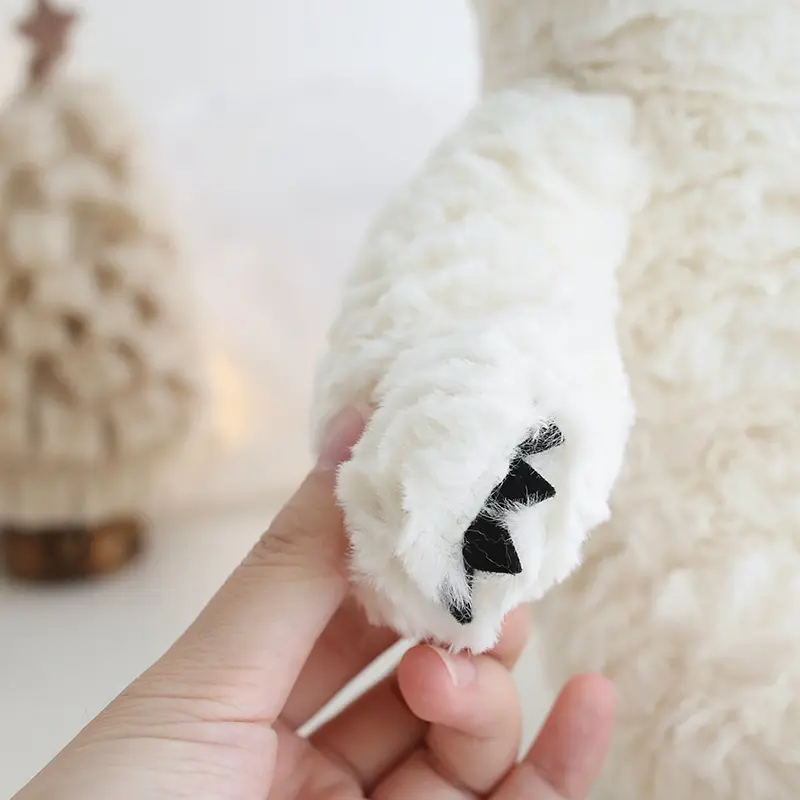 31cm Fluffy Polar Bear Stuffed Animal Toy Sea Animals White Bear Plush Toys Baby Gifts