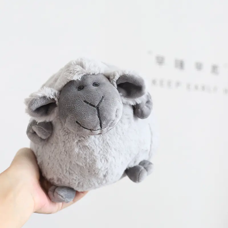 15cm Fluffy Cozy Huggable Chubby Sheep Toys Skin-friendly Stuffed Lamb Plush Doll  Home Bedroom Decor