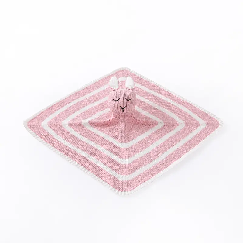 Newborn Soothe Appease Towel Blanket Cute Cartoon Rabbit Bear Infant Boys Girls Security Blankets Soft Toddler Baby Sleeping Toy