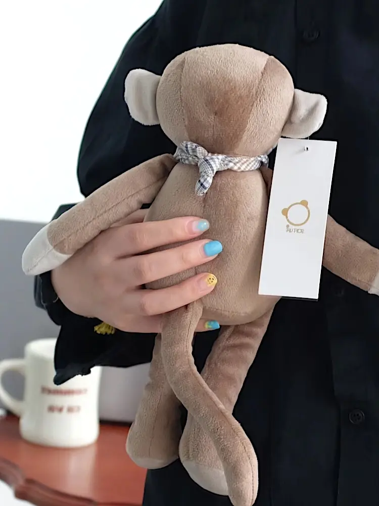 Plush Stuffed Monkeys 32cm Long Leg Brown Monkey Doll Soft Cuddly Sleeping Toys for Child