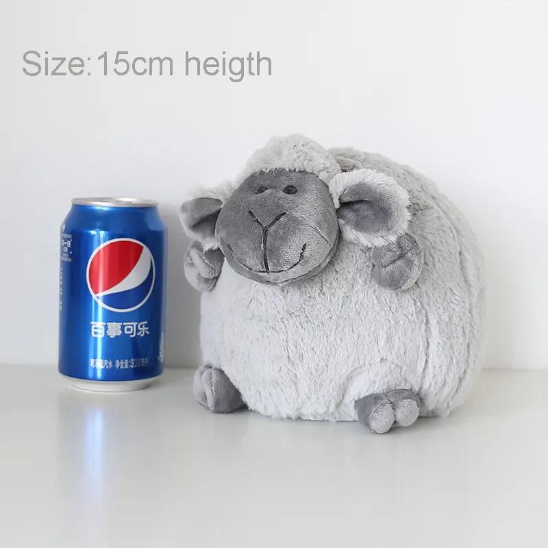 15cm Fluffy Cozy Huggable Chubby Sheep Toys Skin-friendly Stuffed Lamb Plush Doll  Home Bedroom Decor