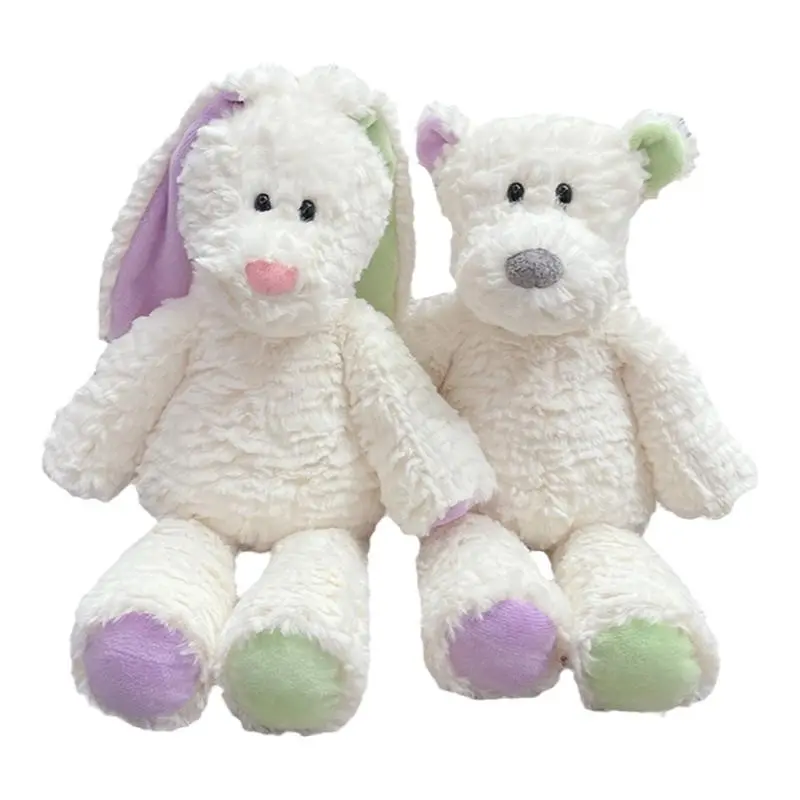 35cm Soft Bunny Bear Plush Stuffed Animal Toy Long Ears Rabbit Plush Bed Toy Comfort Doll Baby Sleeping Toys For Children