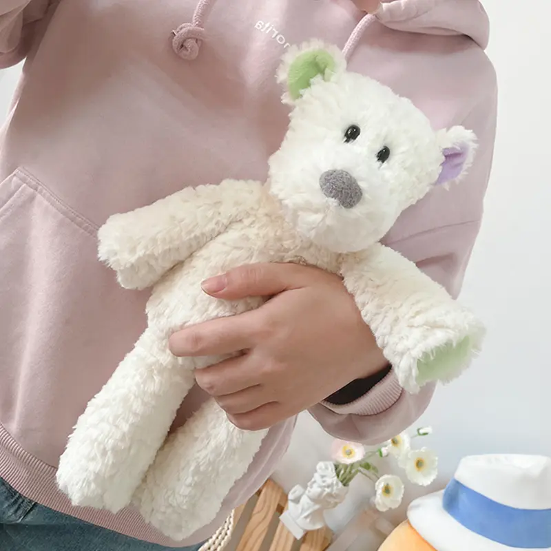 35cm Soft Bunny Bear Plush Stuffed Animal Toy Long Ears Rabbit Plush Bed Toy Comfort Doll Baby Sleeping Toys For Children