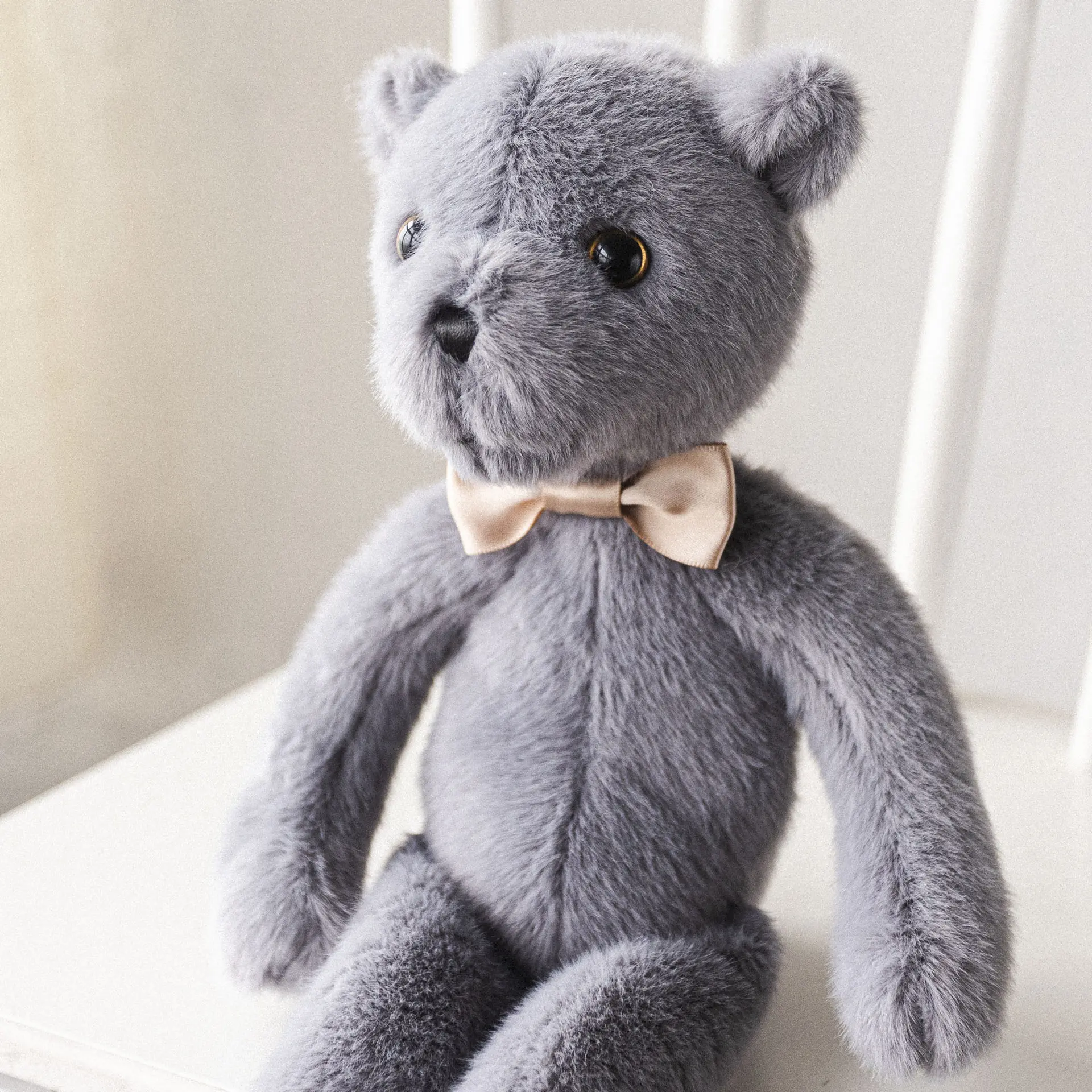 33cm Cute Bow Tie Teddy bear Plush Toys Soft Stuffed Animal Doll Children Birthday Xmas Gifts Kids Hobbie Toys