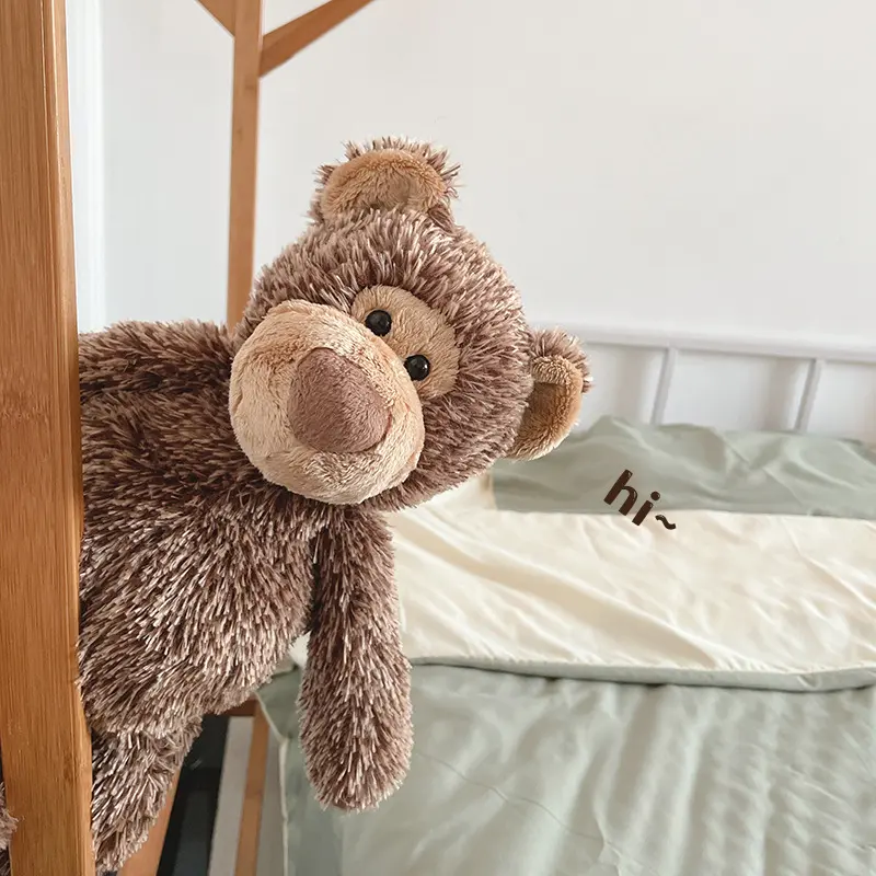 38cm Cute Brown Bear Plush Toy Hug Bears Doll Children's Gifts Soft Stuffed Cartoon Animals Baby Appease Toys