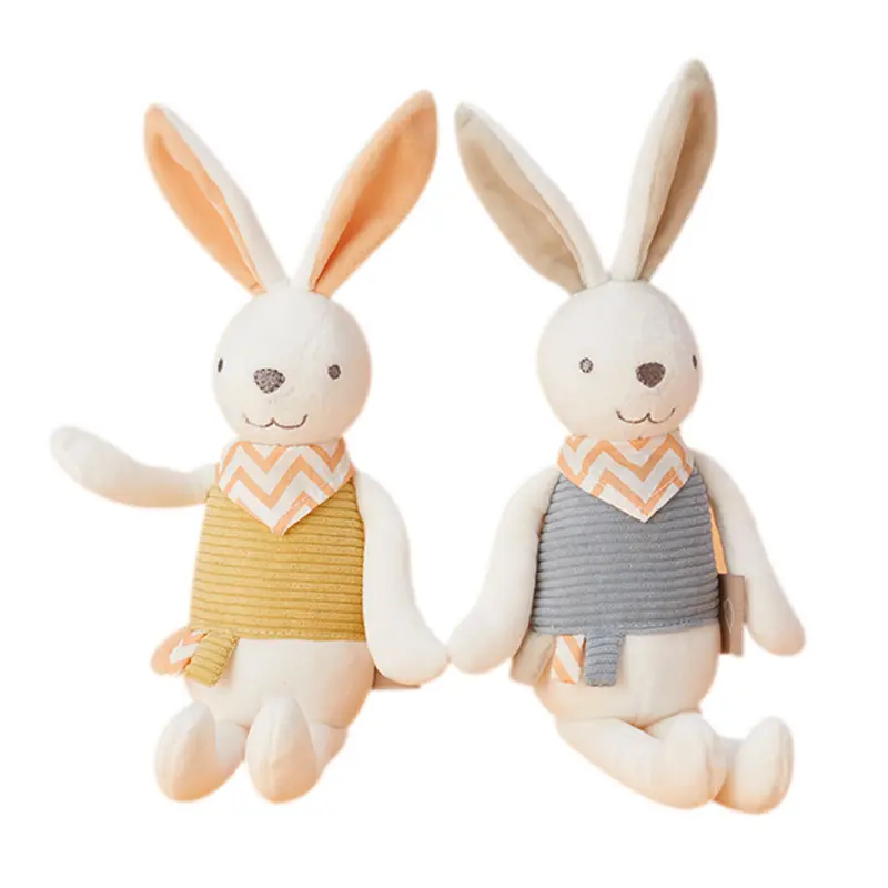 26cm Colorful Rabbit Doll Cute Stuffed Bunny Baby Accompany Toy Companion Appease Toys