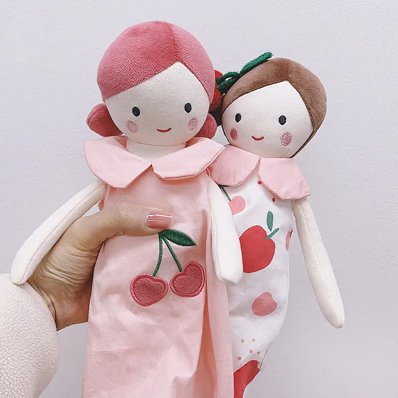 35cm Fairy Angela Dolls With Beautiful Fruit Dress For Girls Soft & Cuddly Plush Toys Baby Gift